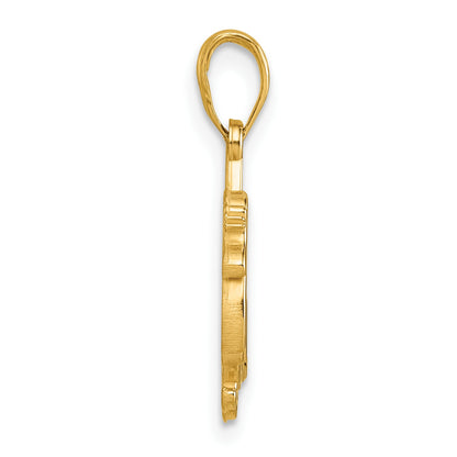 14K Polished Turkey Pendant