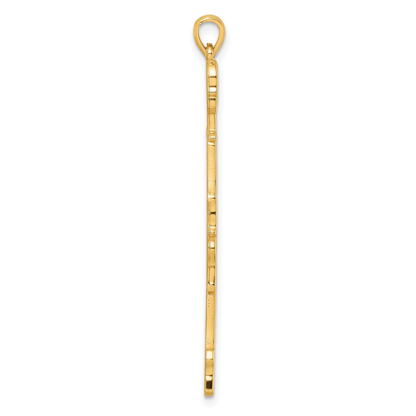 14K Polished Skeleton Pendant