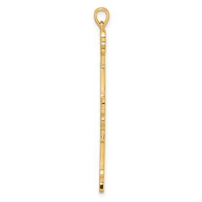 14K Polished Skeleton Pendant