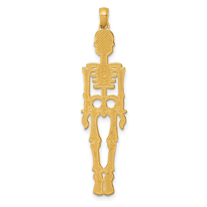 14K Polished Skeleton Pendant