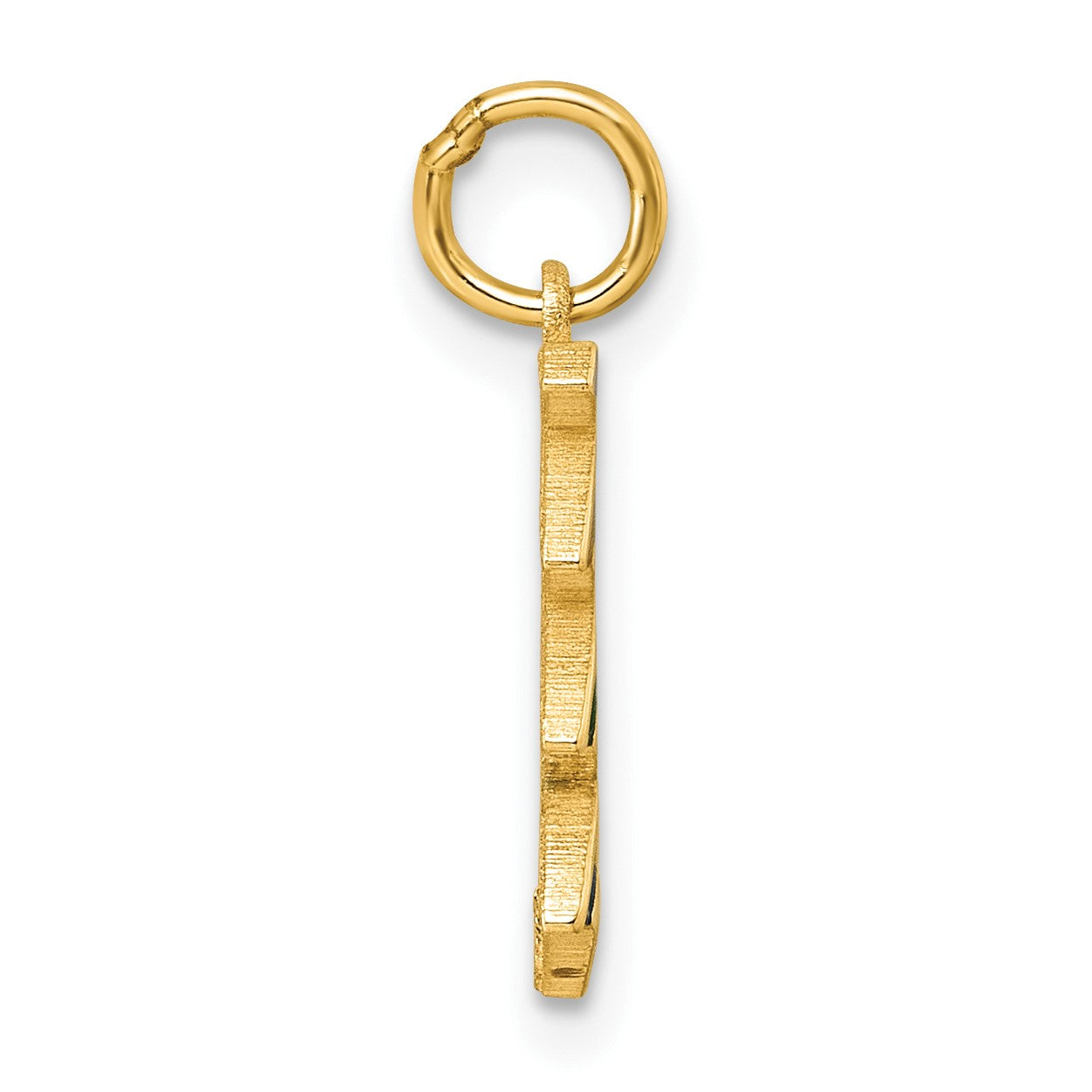 14K Polished Enameled Rainbow Falls Pendant