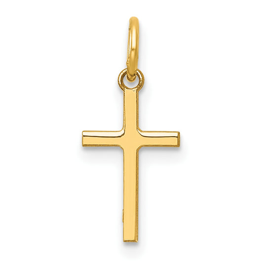 14k Polished Cross Charm