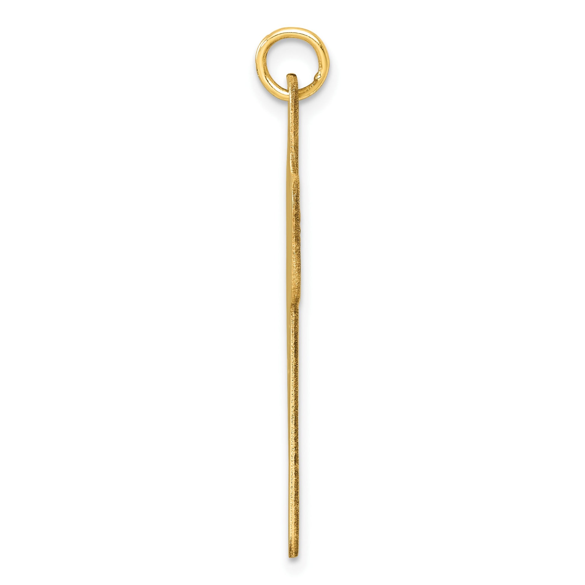 14k Polished Cross Charm