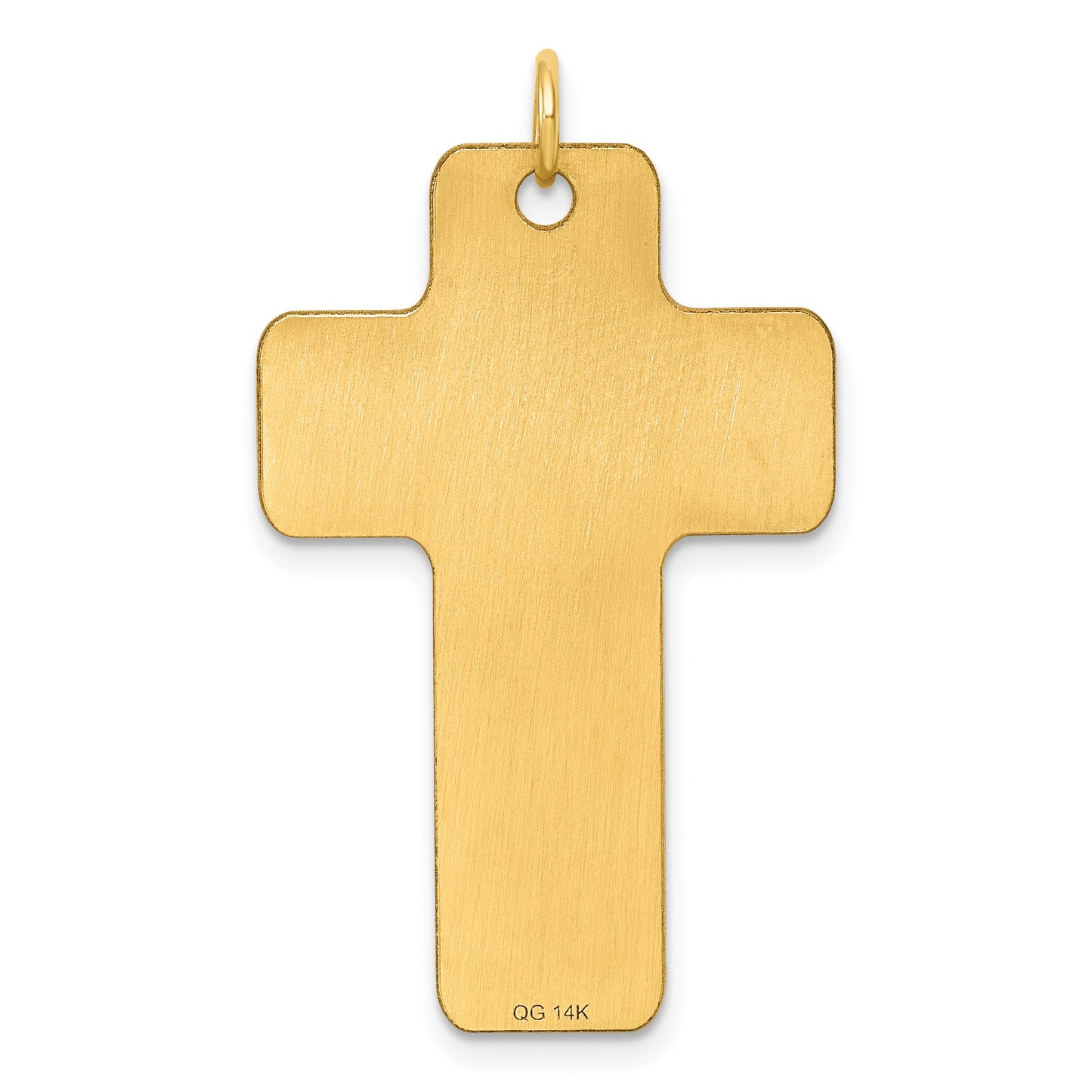 14k Polished Cross Charm
