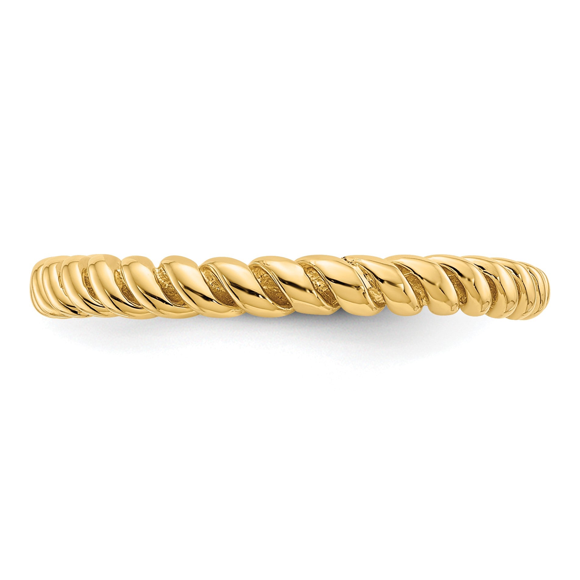 14k Polished Twisted Band