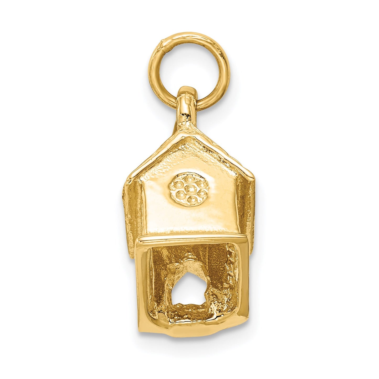 14k 3-D Church Building Charm