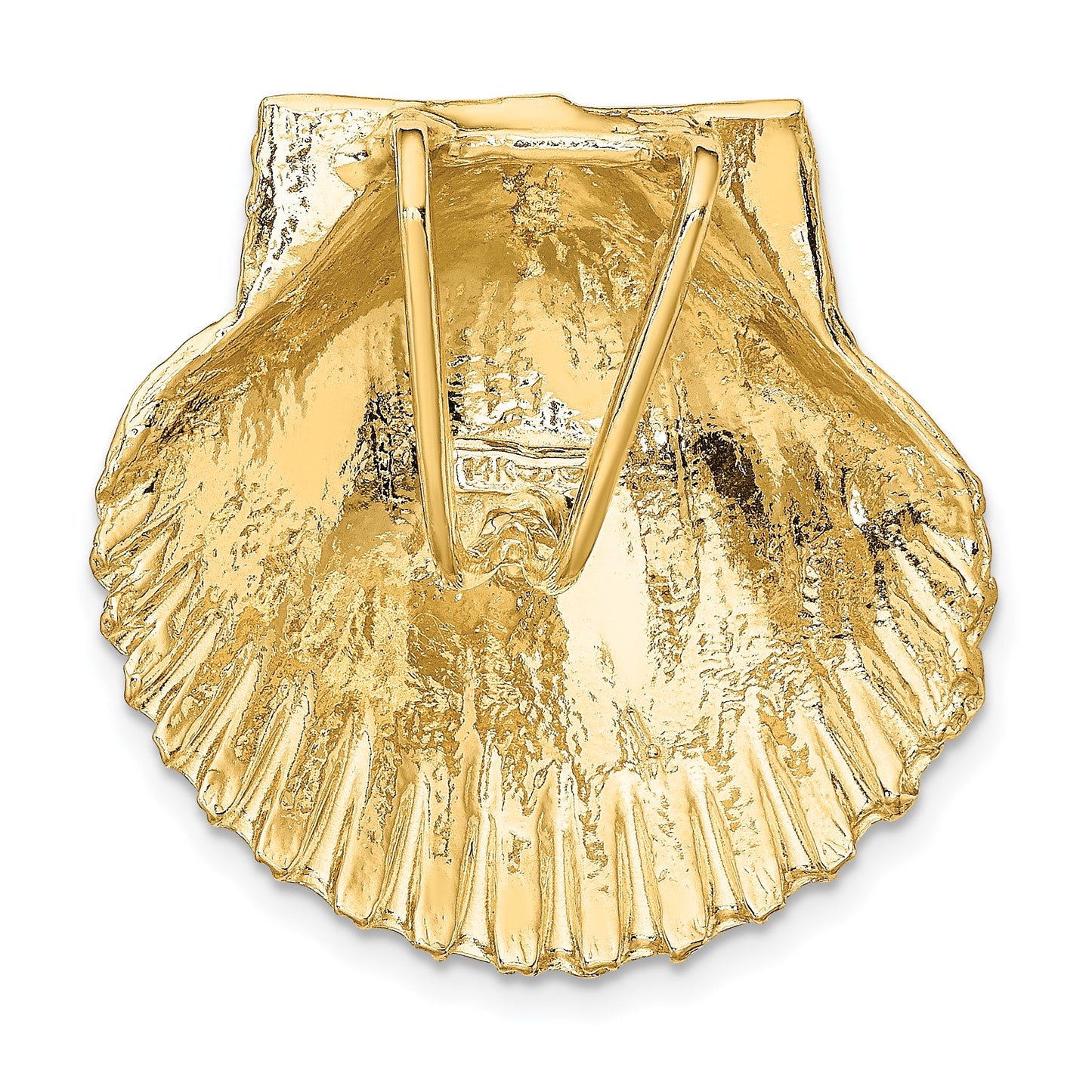 14K Fits Up To 8mm and 10mm Scallop Shell Omega Slide