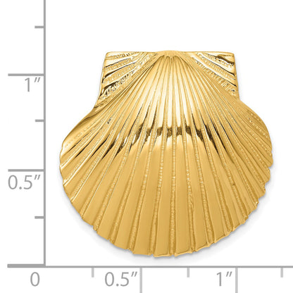 14K Fits Up To 8mm and 10mm Scallop Shell Omega Slide