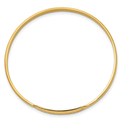14k Slip-on 6x18mm ID Plate Baby Bangle Bracelet