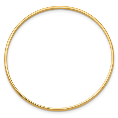 14k Slip-on 2.5mm Baby Bangle Bracelet