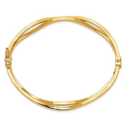 14K Yellow Gold Hinged Bangle