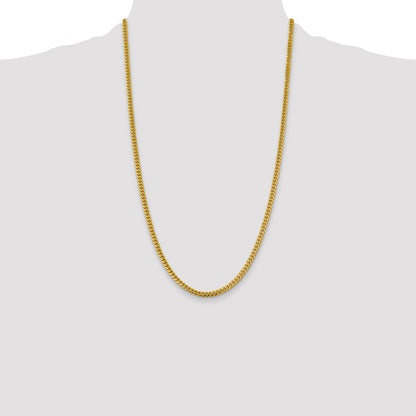 14K 26 inch 4.25mm Solid Miami Cuban Link with Lobster Clasp Chain
