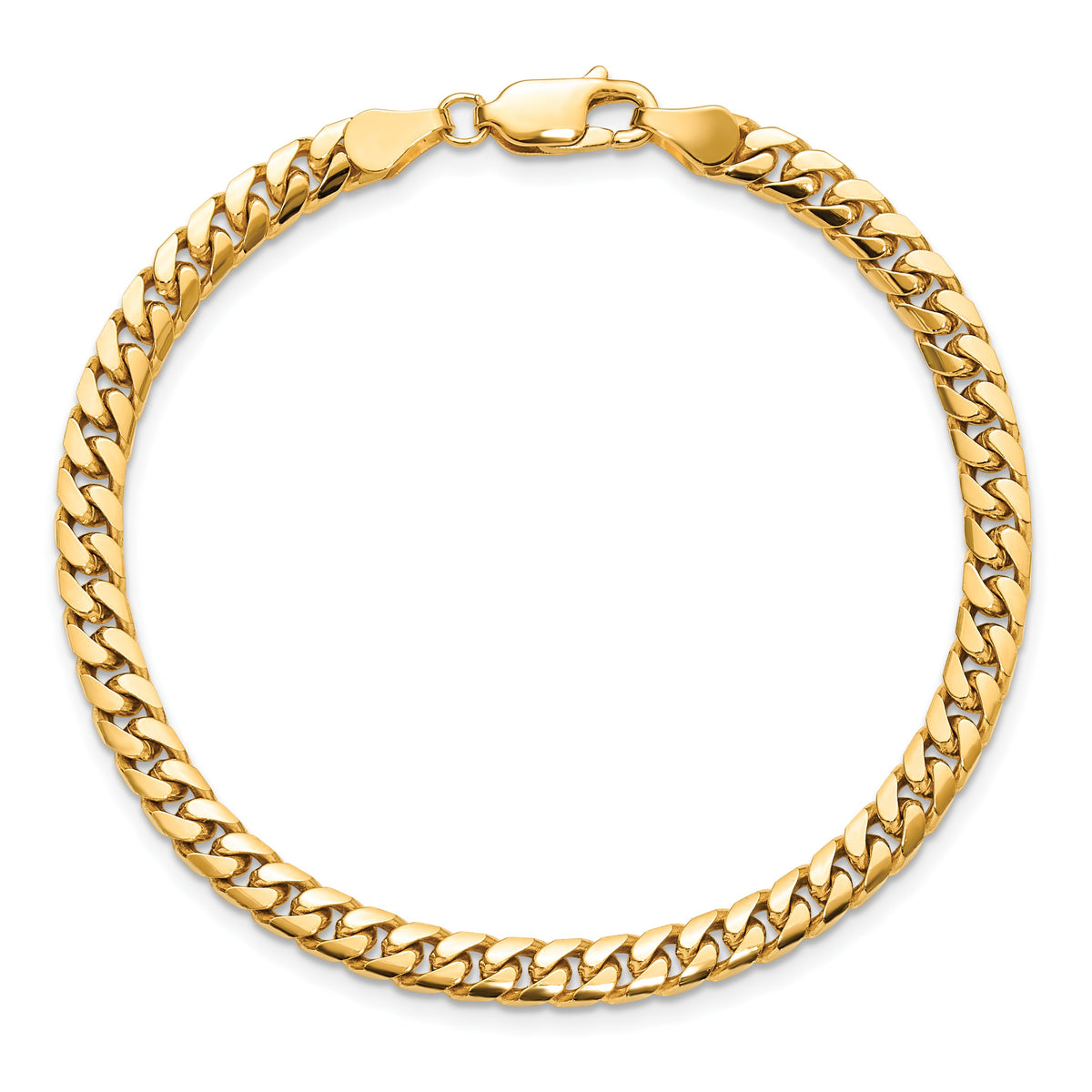 14k 4.3mm Solid Miami Cuban Chain