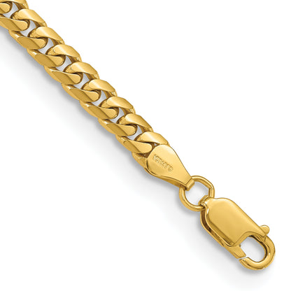14K 7 inch 5mm Solid Miami Cuban Link with Lobster Clasp Bracelet