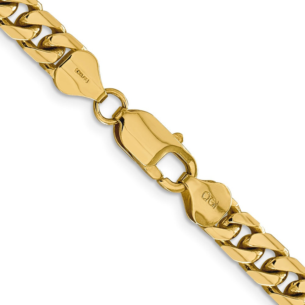 14K 20 inch 6.25mm Solid Miami Cuban Link with Lobster Clasp Chain