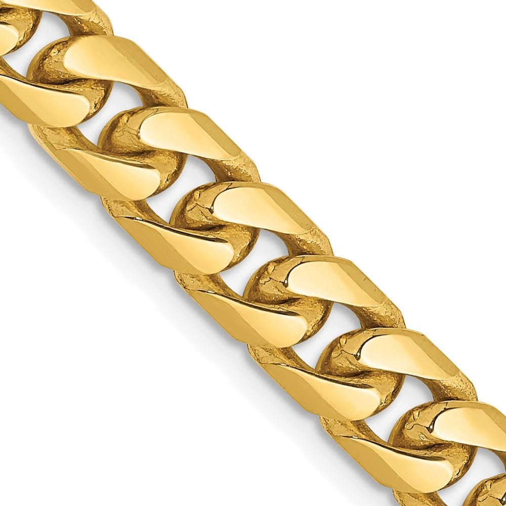 14K 20 inch 6.25mm Solid Miami Cuban Link with Lobster Clasp Chain