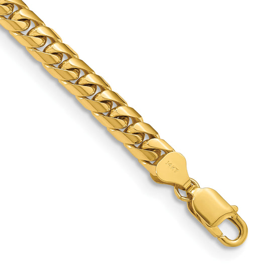 14k 6.75mm Solid Miami Cuban Chain