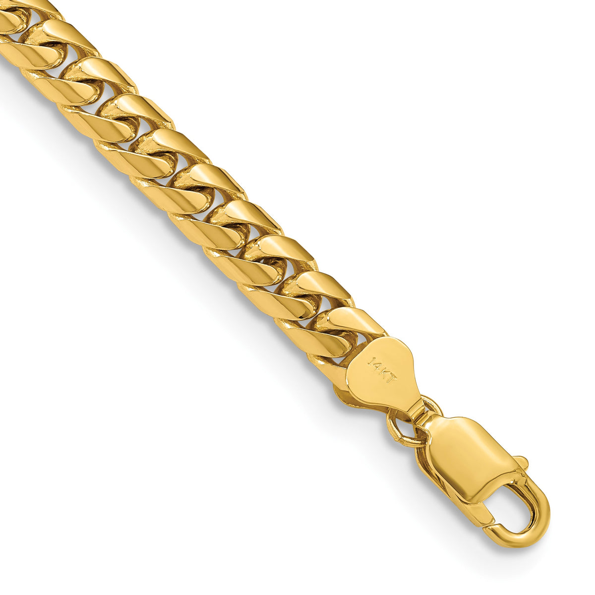 14k 6.75mm Solid Miami Cuban Chain