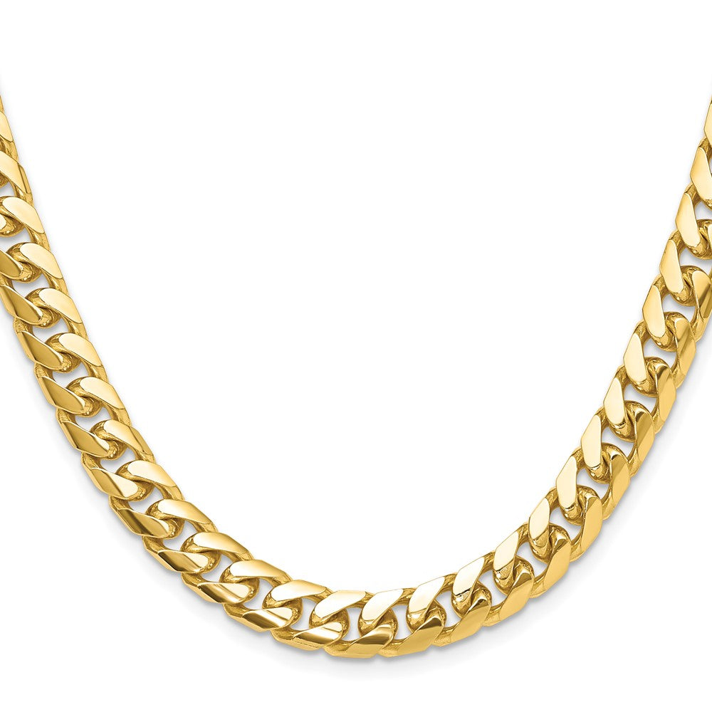 14k 8mm Solid Miami Cuban Chain