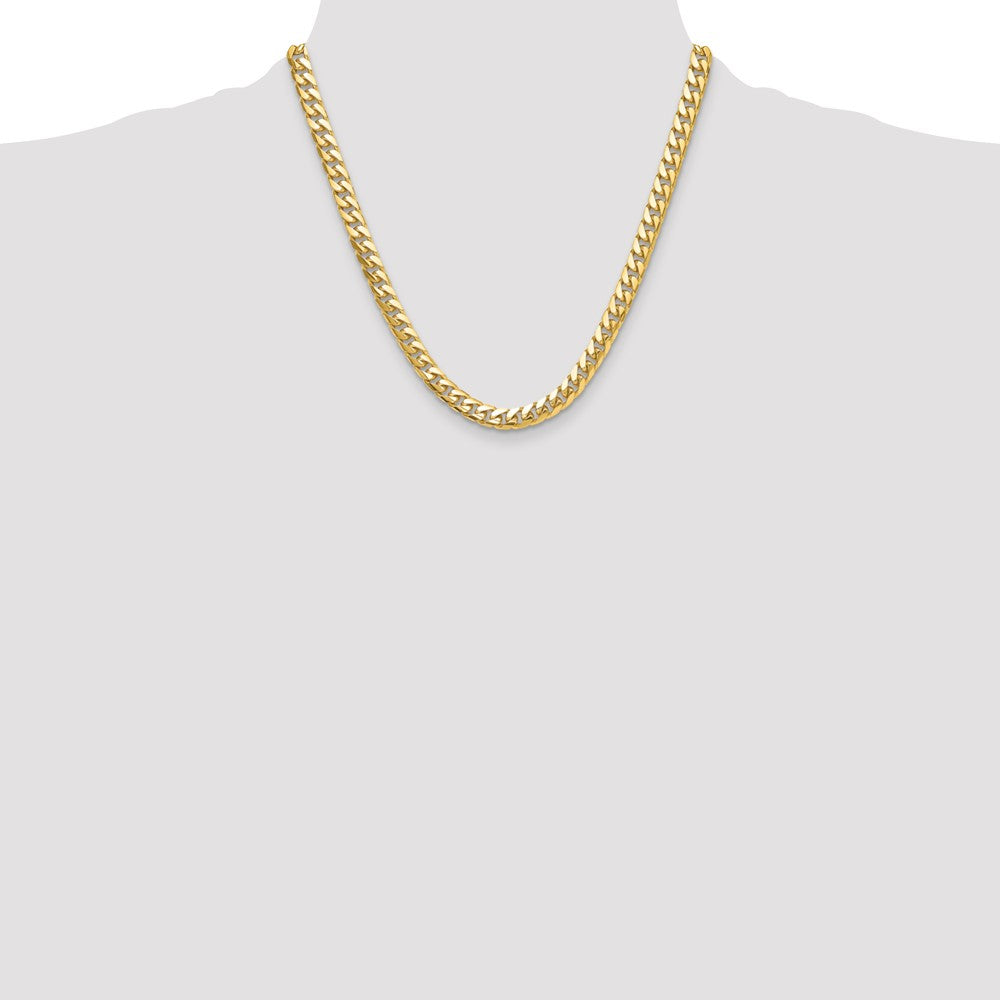 14k 8mm Solid Miami Cuban Chain