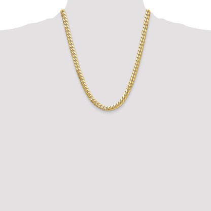 14k 8mm Solid Miami Cuban Chain
