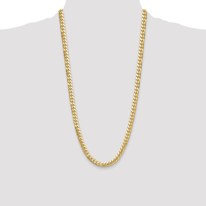 14k 8mm Solid Miami Cuban Chain