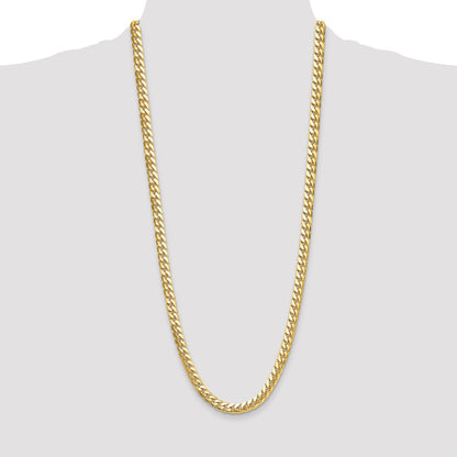 14k 8mm Solid Miami Cuban Chain