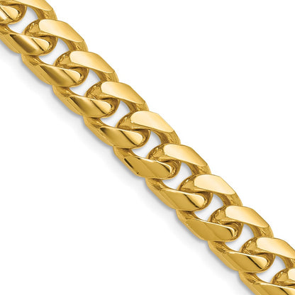 14k 8mm Solid Miami Cuban Chain