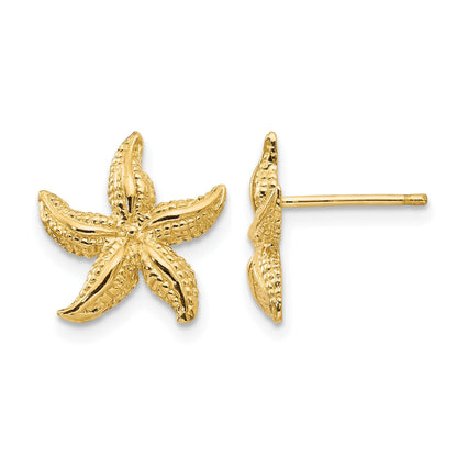 14k Starfish Earrings