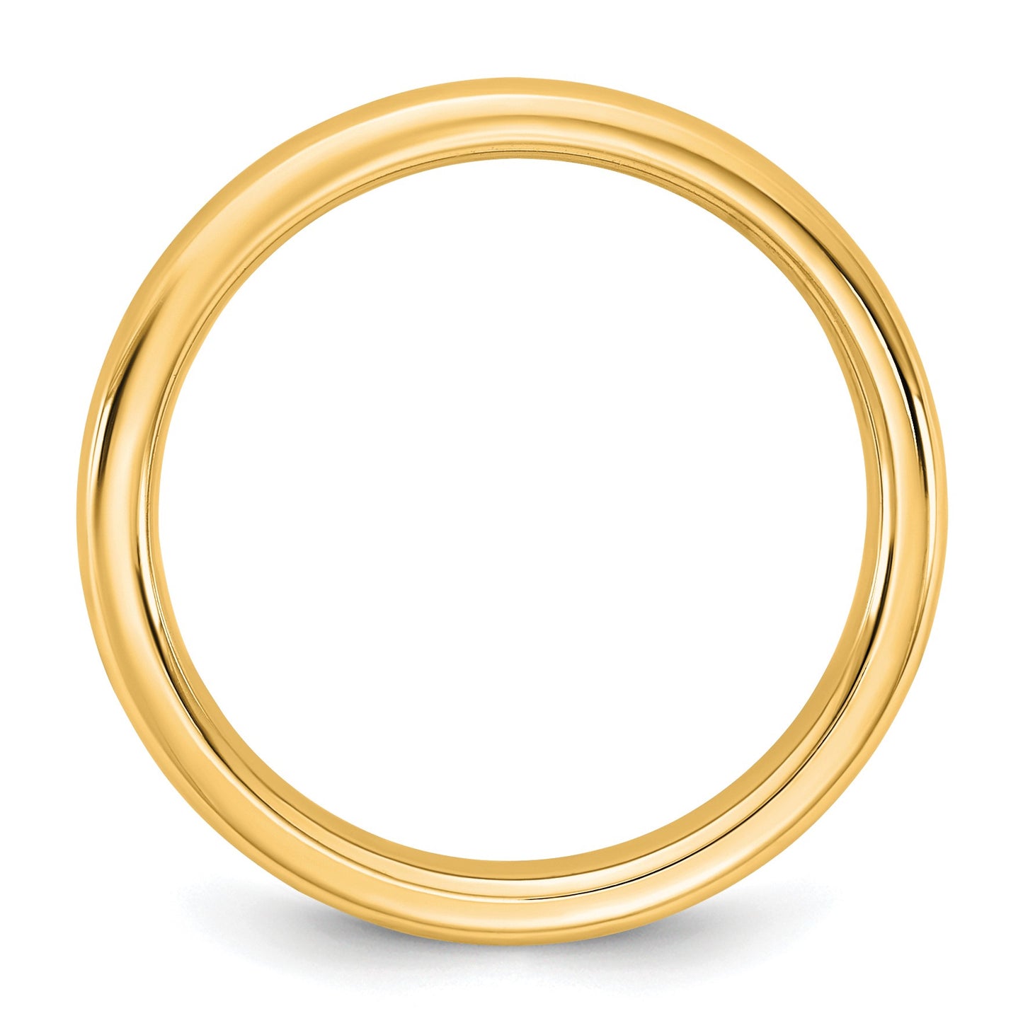 14KY 3.5mm European Comfort Fit Band Size 8