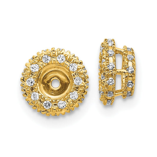 14k 1/5ct Diamond Earring Jackets