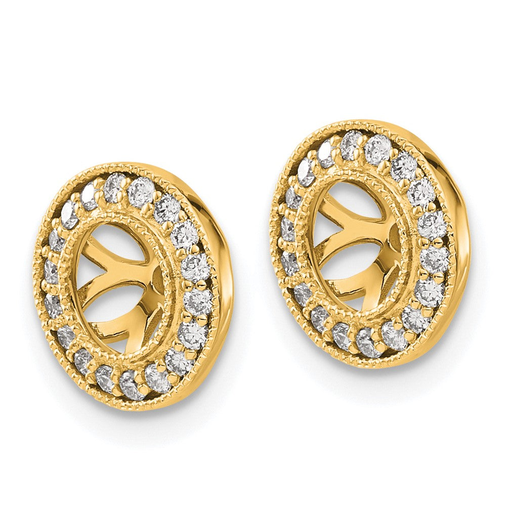 14k 1/3ct Diamond Earring Jackets