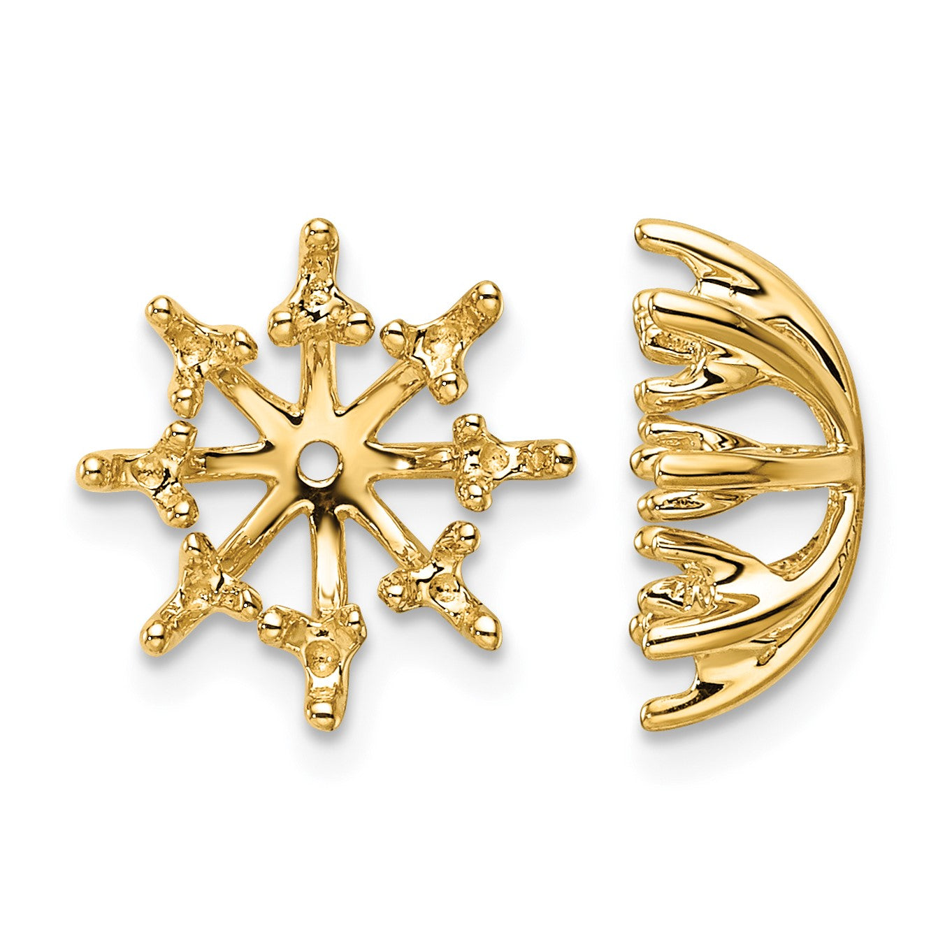 14k Fancy Diamond Earring Jacket Mountings