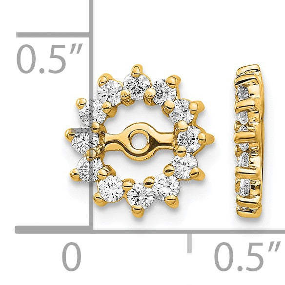 14k Fancy Diamond Earring Jacket Mountings