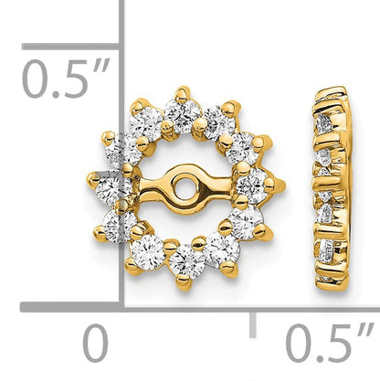 14k Fancy Diamond Earring Jacket Mountings