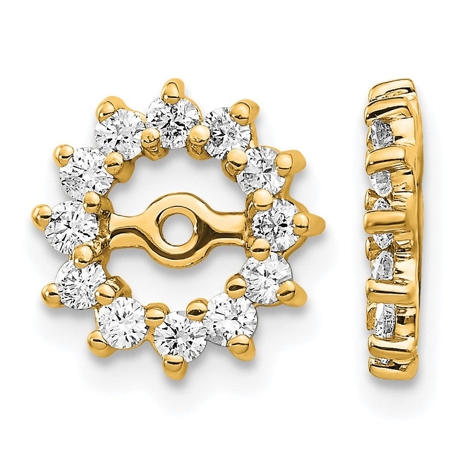 14k Fancy Diamond Earring Jacket Mountings