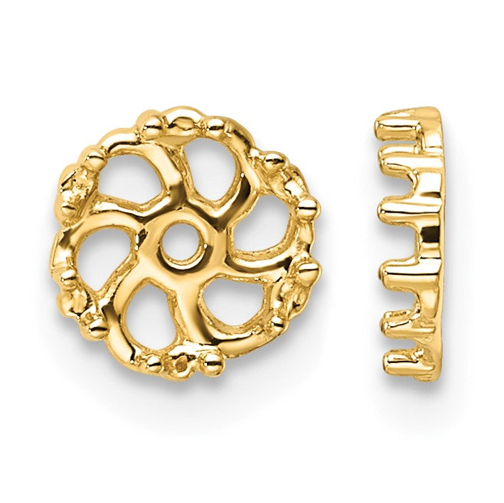 14k Diamond Earring Jacket Mountings