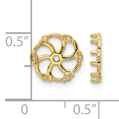 14k Diamond Earring Jacket Mountings