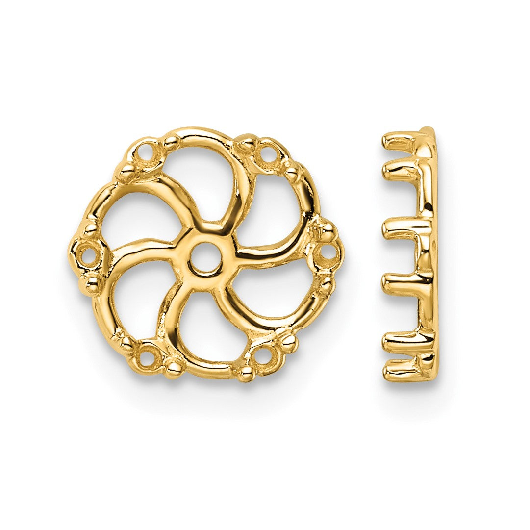 14k Diamond Earring Jacket Mountings