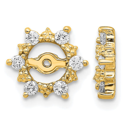 14k Fancy Diamond Earring Jacket Mountings