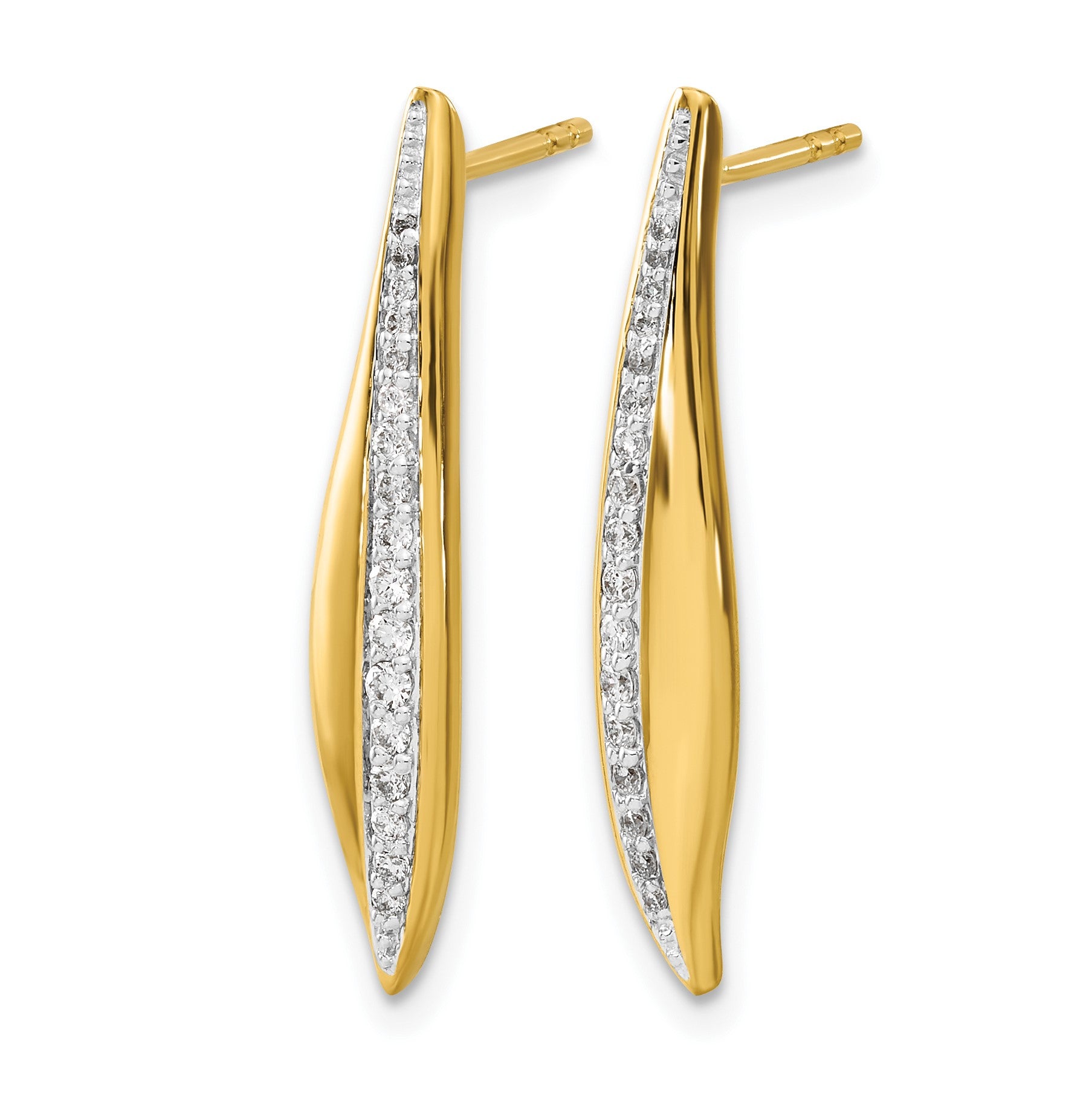 14k 1/4 carat Diamond Post Earrings