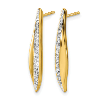 14k 1/4 carat Diamond Post Earrings