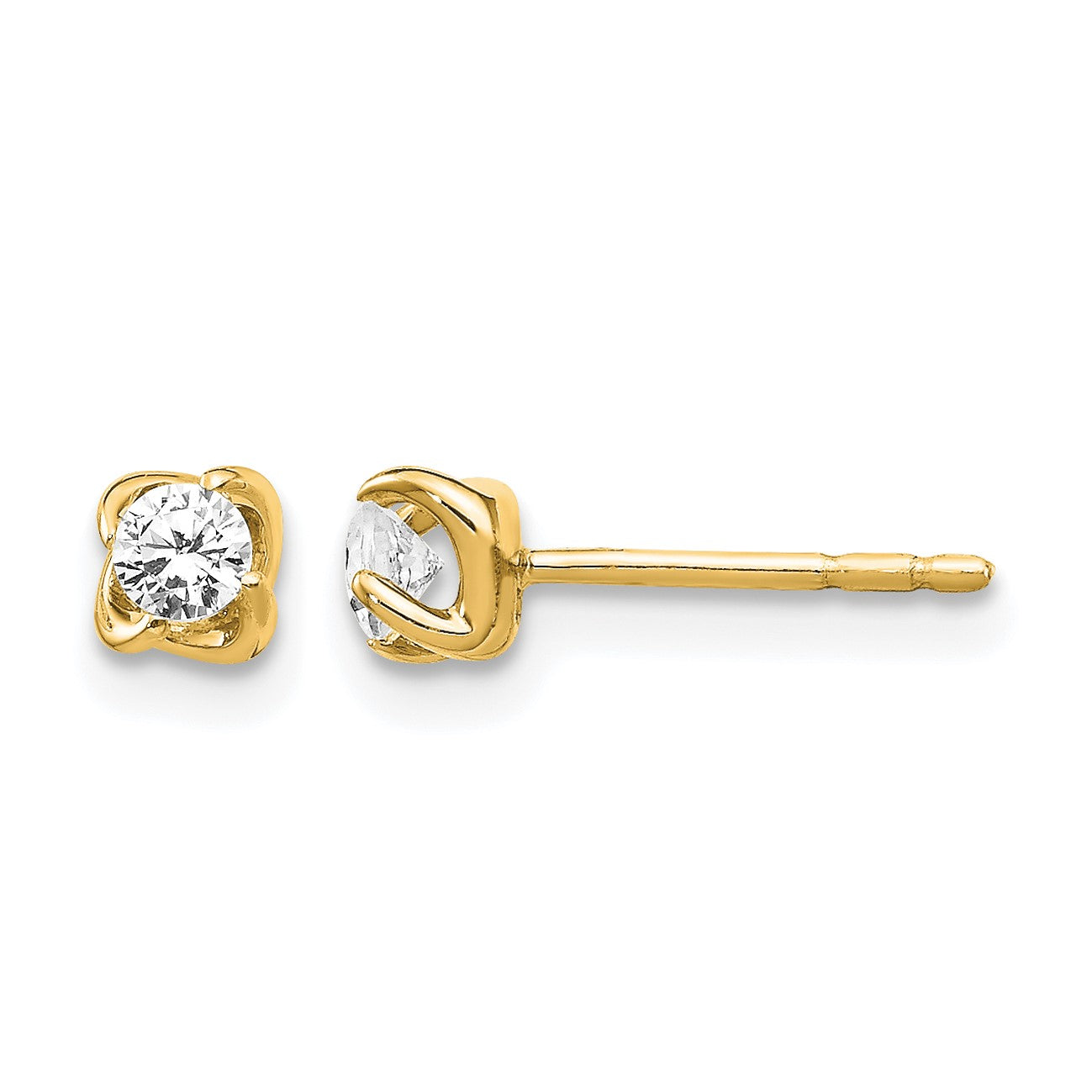 14k 1/5 carat Diamond Post Earrings