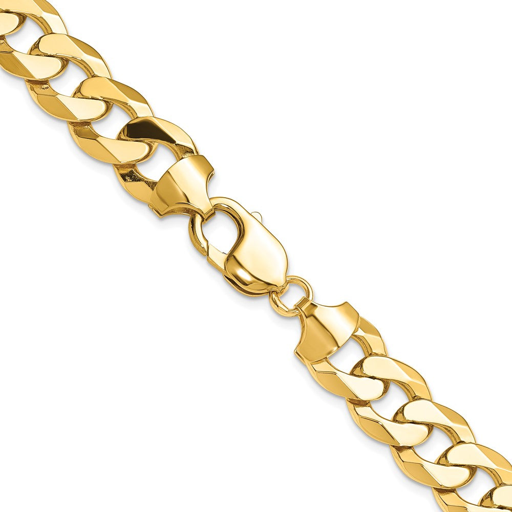 14k 12.0mm Flat Beveled Curb Chain