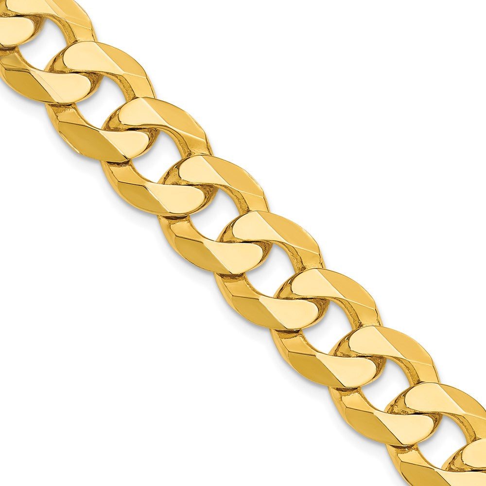 14k 12.0mm Flat Beveled Curb Chain