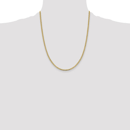 14K 22 inch 2.4mm Concave Anchor with Lobster Clasp Chain