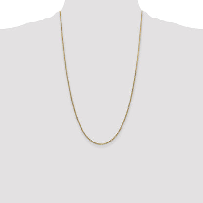 14k 1.8mm Flat Figaro Chain