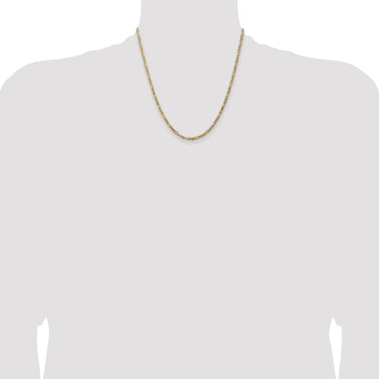 14K 20 inch 3mm Flat Figaro with Lobster Clasp Chain