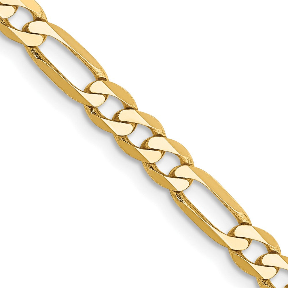 14K 16 inch 4mm Flat Figaro with Lobster Clasp Chain