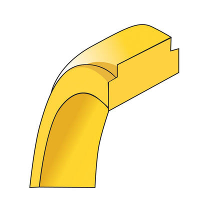 14k Yellow Gold 4mm Flat with Step Edge Wedding Band Size 6